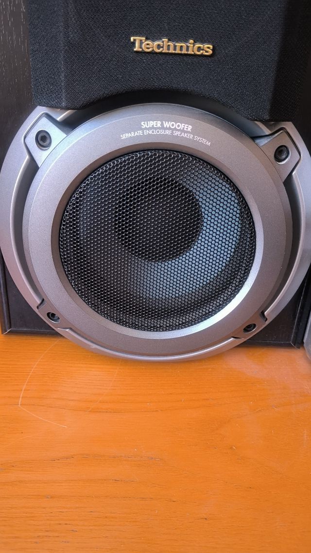 Reproductor de música altavoces woofers.