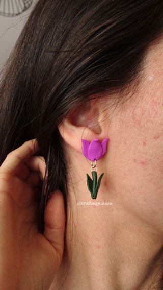 🌷 Pendientes tulipán 🌷