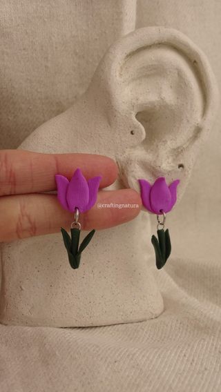 🌷 Pendientes tulipán 🌷