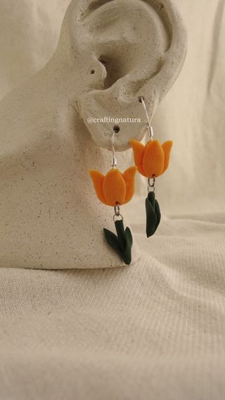 🌷 Pendientes tulipán 🌷