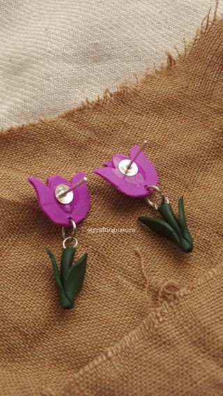 🌷 Pendientes tulipán 🌷