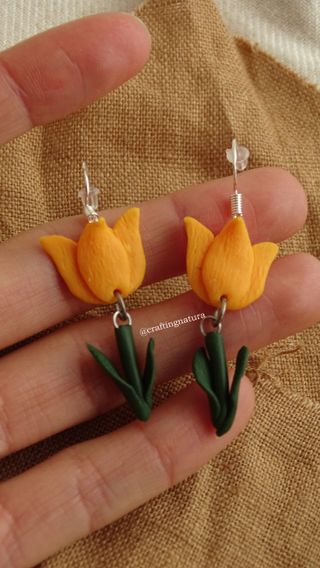 🌷 Pendientes tulipán 🌷