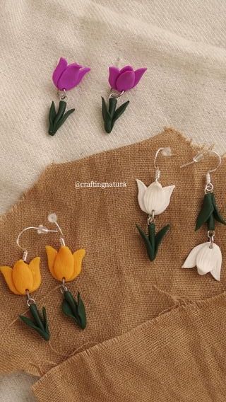 🌷 Pendientes tulipán 🌷