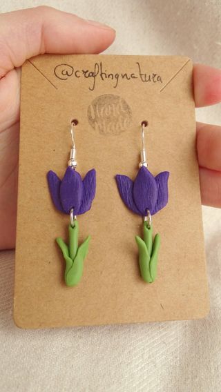 🌷 Pendientes tulipán 🌷