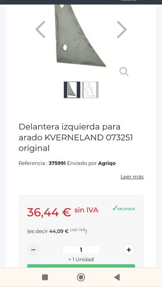 KVERNELAND original 5 triangulos arado