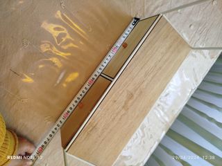 Estantería nórdica caseta madera metal con cajones