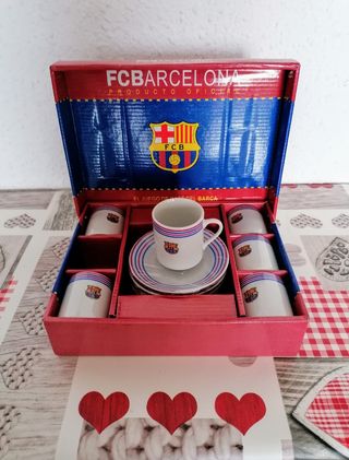 Juego de café del Barça