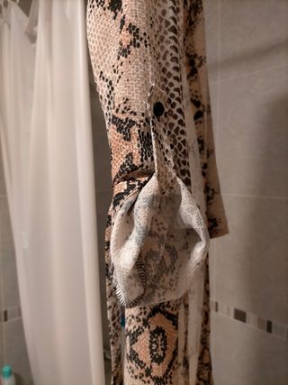 Vestido animal print serpiente