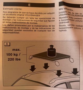 Baca barra coche Volkswagen Tiguan