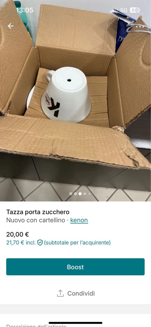 Tazza porta zucchero per Bar
