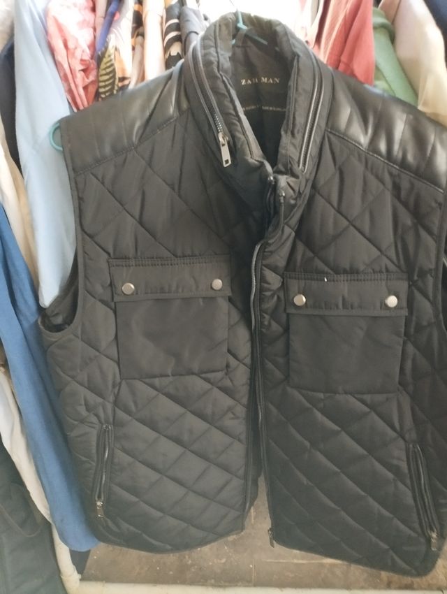 Chaleco acolchado hombre zara