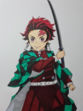 Disegno Tanjiro Kamado - Demon Slayer