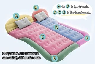 Colchón de Aire Inflable para Coche Camper Liphier