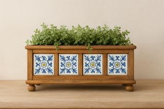 Oferta Jardinera/ Macetero madera maciza