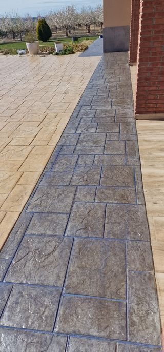 Hormigon Impreso monocapa faceadas