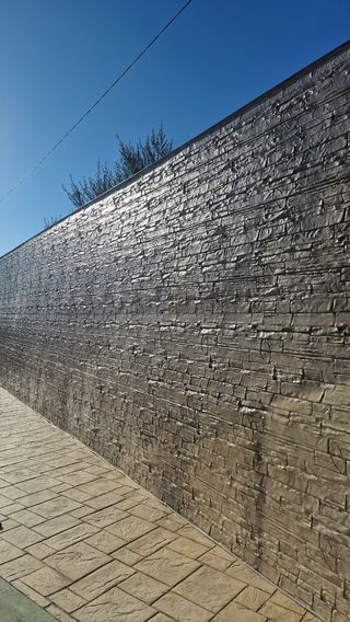 Hormigon Impreso monocapa faceadas