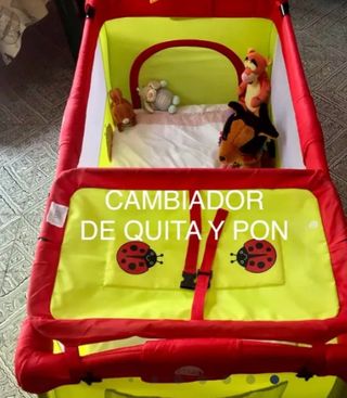 Cuna de viaje con colchón