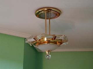 Lámpara de techo de cristal