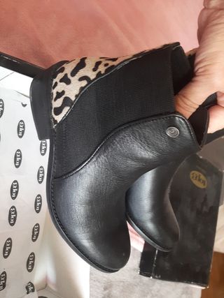 Botines Vaqueros de Piel. T 38