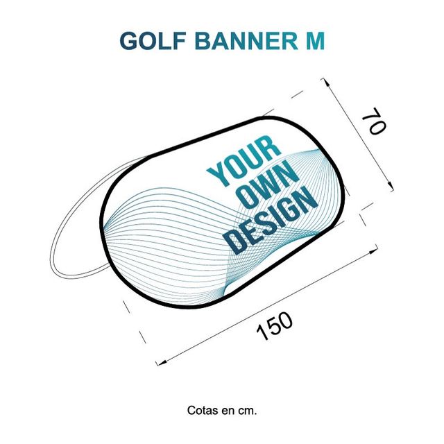 GOLF BANNER ENVIO Y DISEÑO INCLUIDO