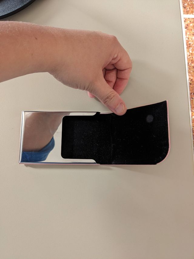 Portatessere donna pelle rosa cipria – NUOVO