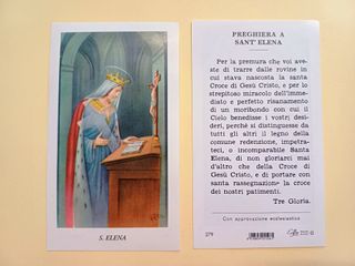 100 santini holy card SANTA ELENA egim
