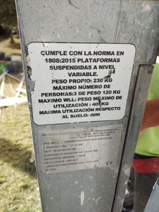 Andamios colgantes eléctricos 