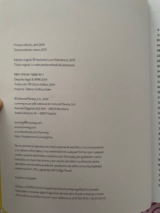 Libro “Actitud positiva para perezosas”