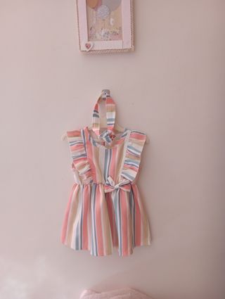 Vestido de rayas verano niña 