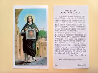 100 santini holY card SANTA VERONICA egim