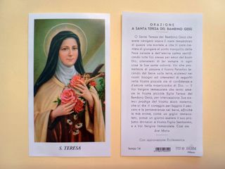 100 santini holy card SANTA TERESA egim