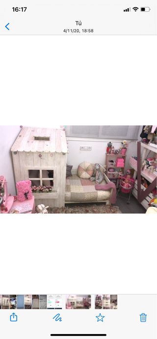 Preciosa cama de carpintero