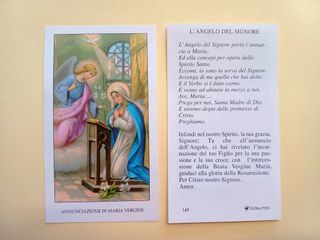 100 santini holy card ANNUNCIAZIONE MARIA VERGINE