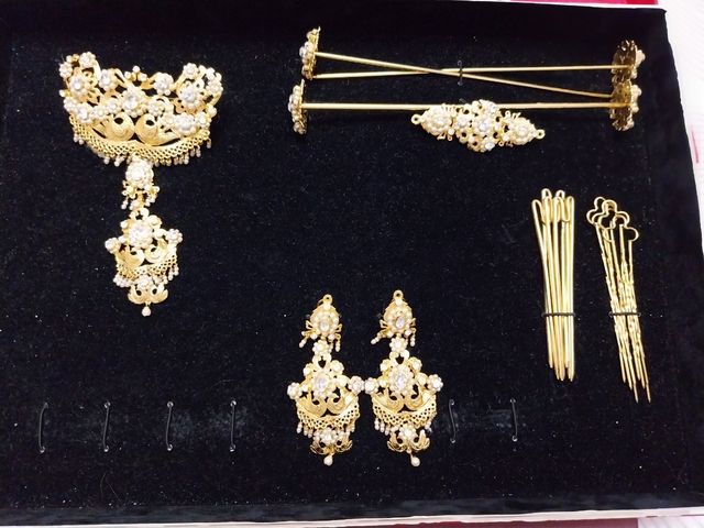 Aderezo fallera oro completo