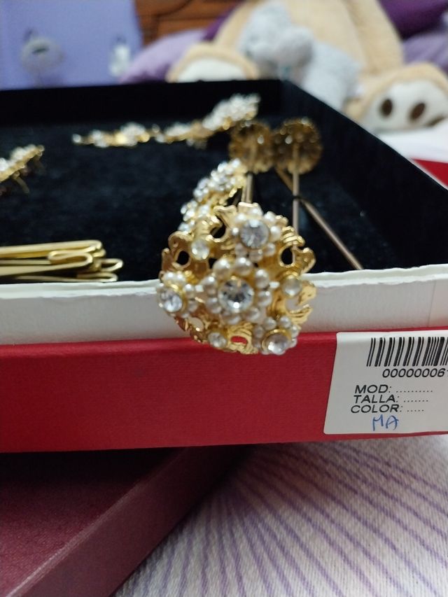 Aderezo fallera oro completo