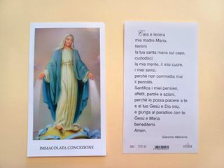 100 santini holy card IMMACOLATA CONCEZIONE egim