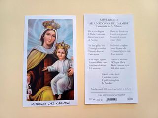 100 santini holy card MADONNA DEL CARMINE egim
