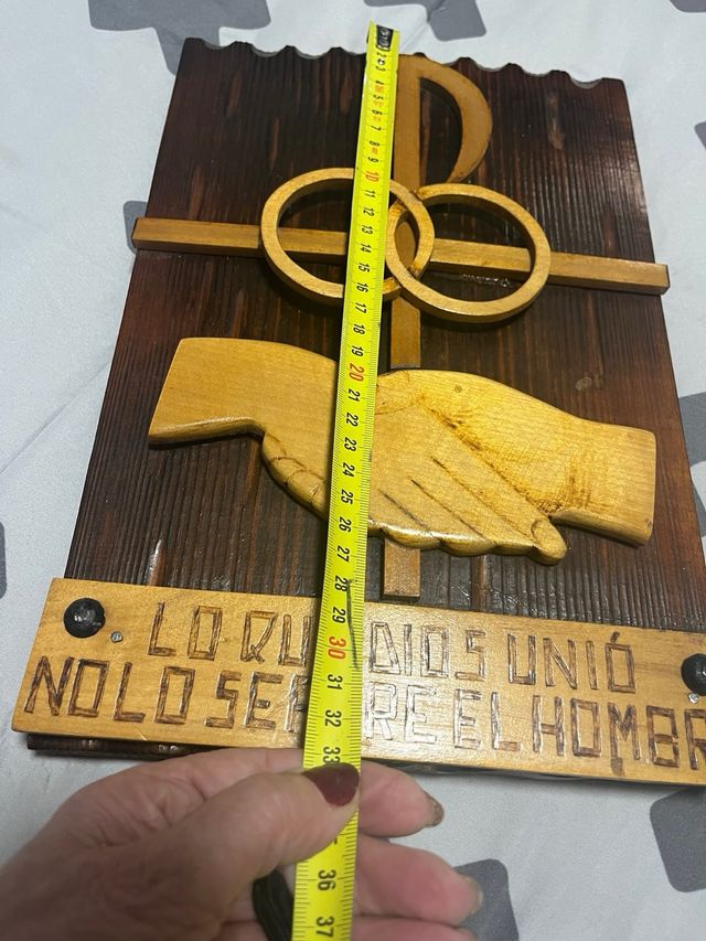 Cuadro madera tallado