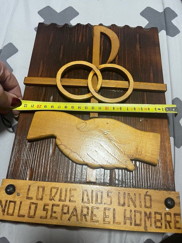 Cuadro madera tallado