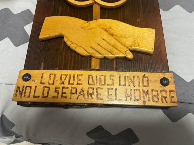 Cuadro madera tallado