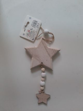 Stella in legno da appendere LOVE