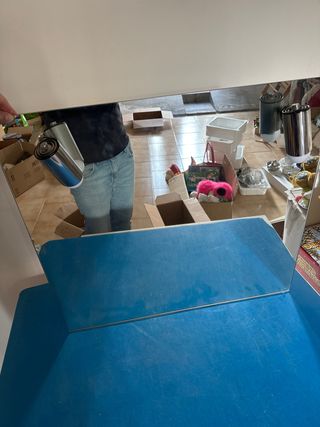 Specchio da parete bagno con 2 faretti