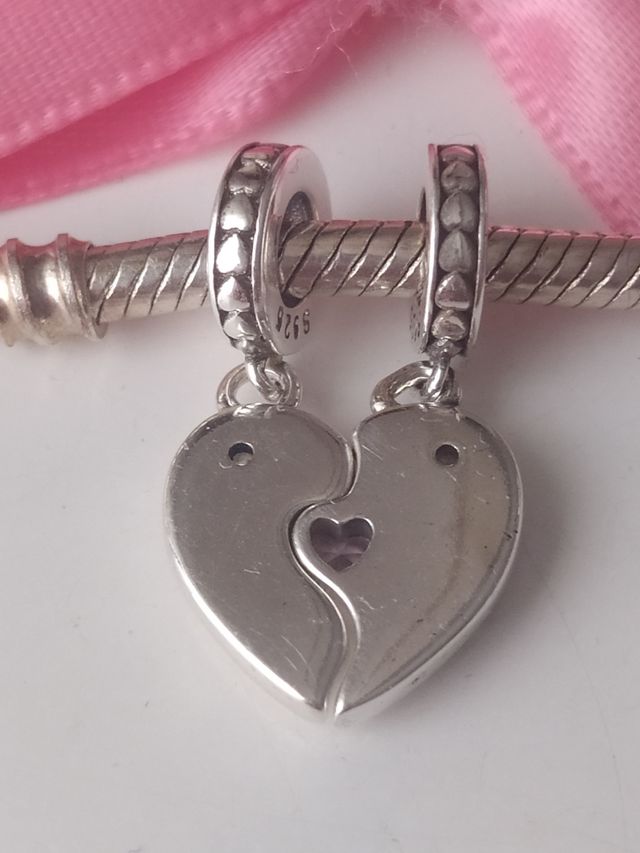 Charm I❤U en plata de ley S 925.