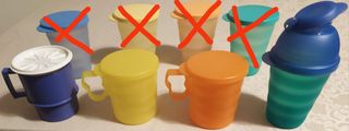 Tupperware bicchieri e tazze