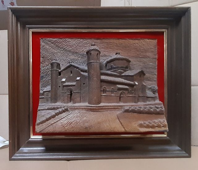 Cuadro en talla de madera