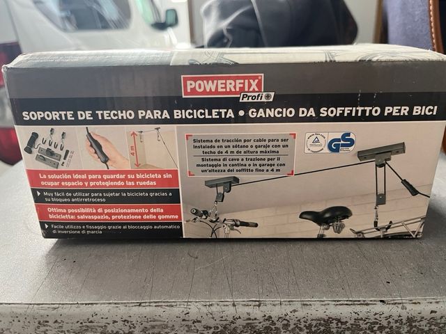 Soporte bici techo con polea