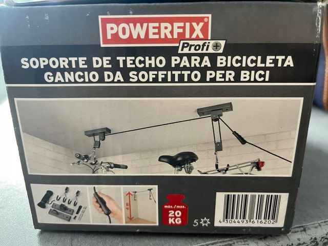Soporte bici techo con polea