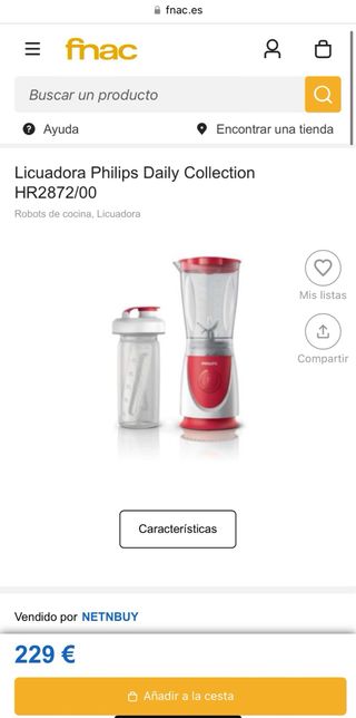 Batidora Philips Daily HR2872/00