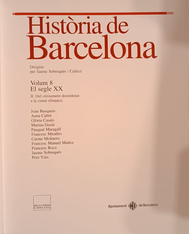 Història de Barcelona Vol 8