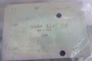 VÁLVULA DE DESCARGA vabp 3/4"